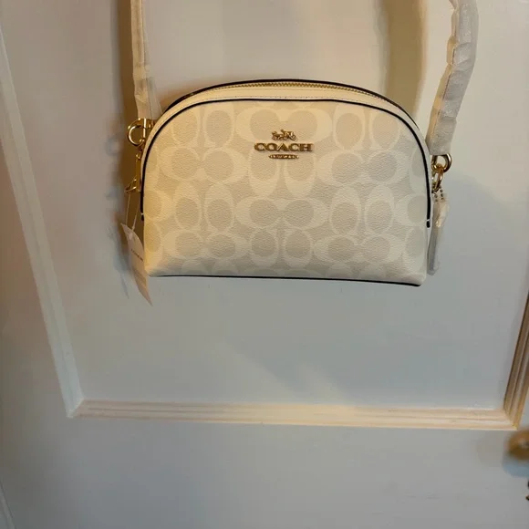 NWT ๐ฒ Coach Madi Crossbody Bag in Chalk Signature Leather - Picture 1 of 13